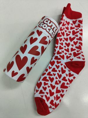 CALCETINES CORAZONES I TOTAL UN PAR TALLA ÚNICA SAN VALENTÍN CORAZÓN LOVE AMOR 