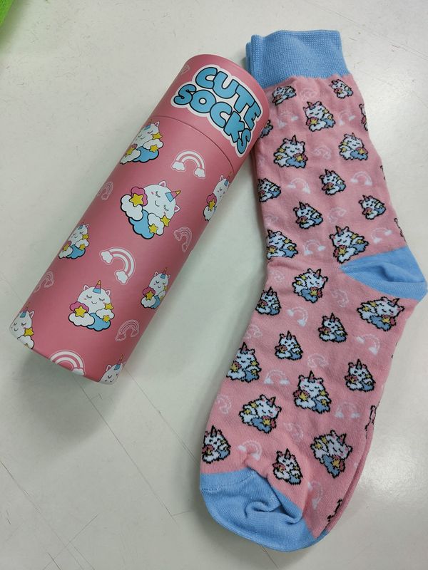 CALCETINES UNICORNIO I TOTAL UN PAR TALLA ÚNICA 
