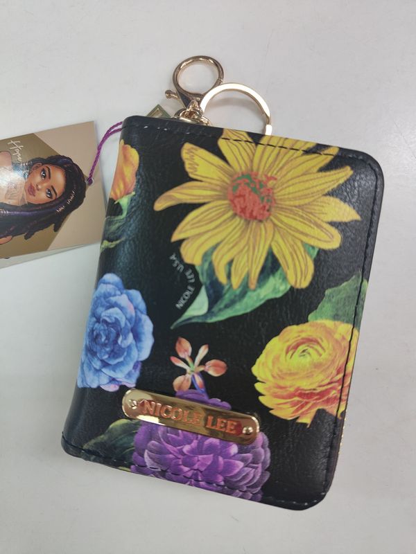 MONEDERO TARJETERO NICOLE LEE VALENTINE FLORES 