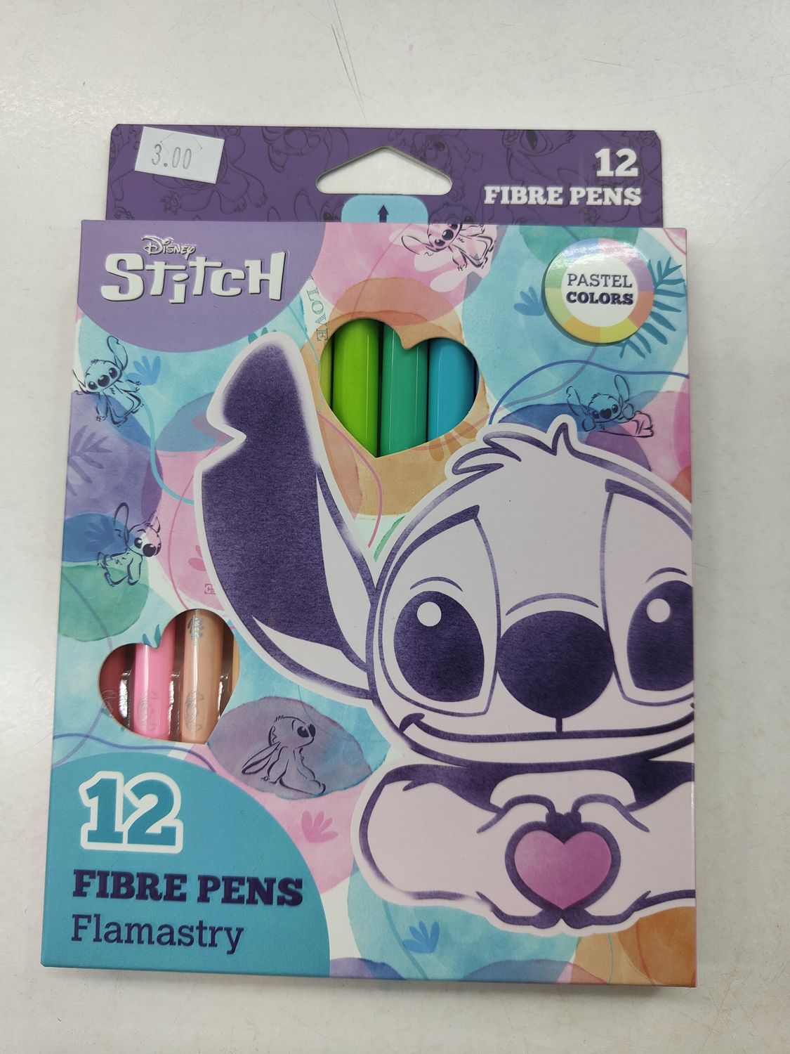 ROTULADORES STITCH 12 COLORES PASTEL COOLPACK 