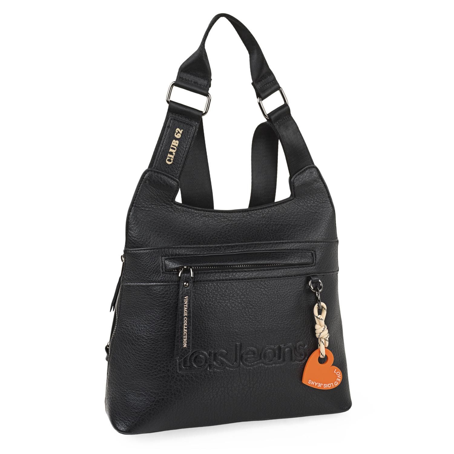 REBAJAS OUTLET MOCHILA BOLSO ANTIRROBO LOIS MUJER NEGRA 