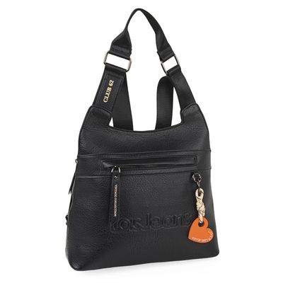 REBAJAS OUTLET MOCHILA BOLSO ANTIRROBO LOIS MUJER NEGRA 