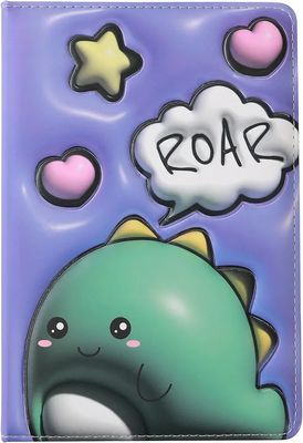 CUADERNO 3D ACOLCHADO DINOSAURIO A5 I TOTAL LIBRETA SQUISHY DIVERTIDA PÁGINAS BLANCAS 