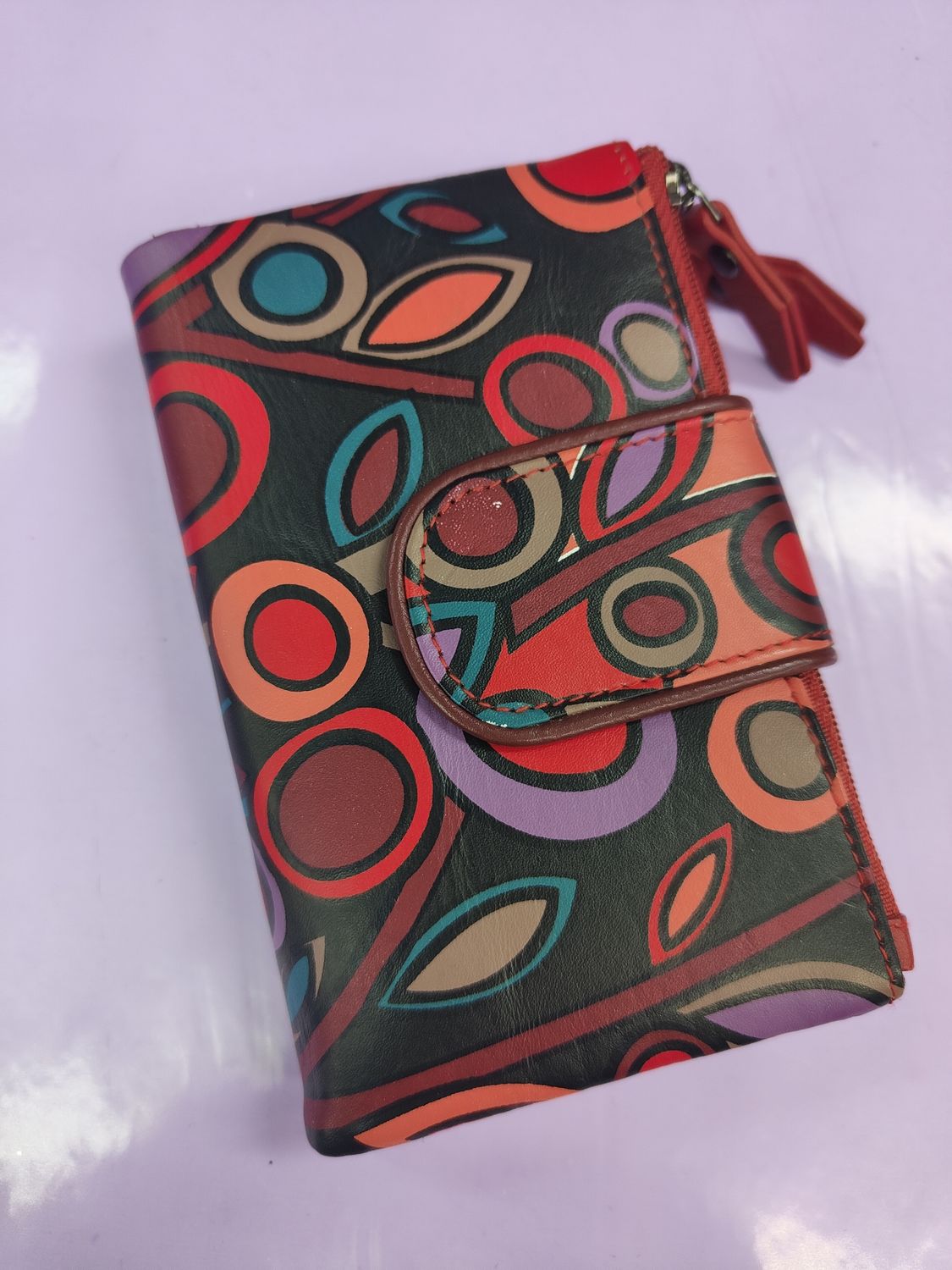 BILLETERO MUJER MEDIANO FLORES cartera de mujer PIEL BELMONTE 
