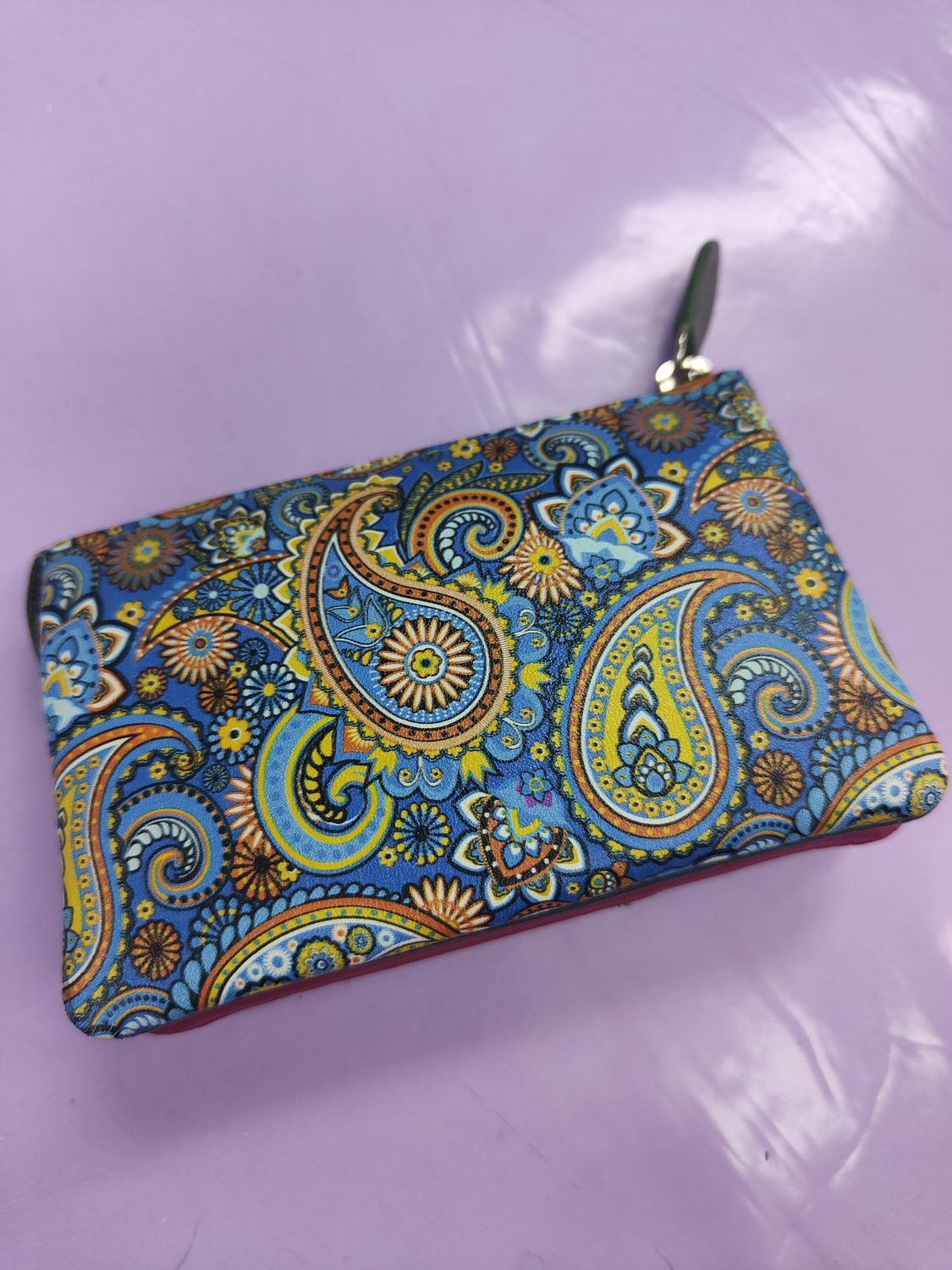 MONEDERO TRIPLE CACHEMIR PIEL BELMONTE AZUL 