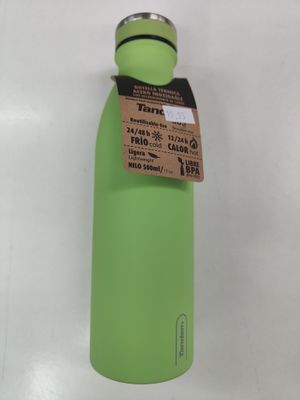 BOTELLA TERMICA VERDE MANZANA 500ML TANDEM ACERO INOXIDABLE ENGOMADA 