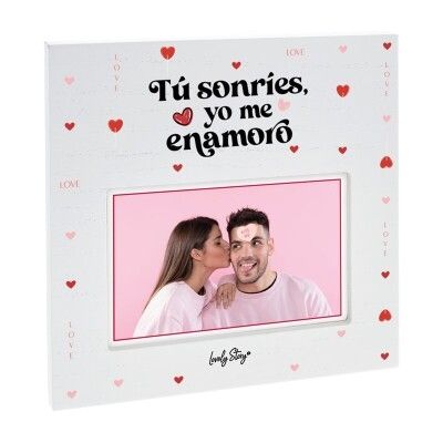 MARCO DE FOTOS LÁMINA -TÚ SONRÍES,YO ME ENAMORO -LOVELY STORY 