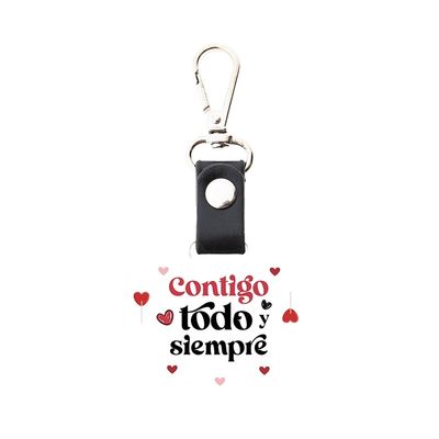 LLAVERO ROMÁNTICO LOVELY STORY EN MADERA FRASES AMOR 