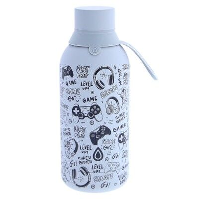 BOTELLA TÉRMICA GAMERS PLAY 500 ml ACERO INOXIDABLE GRIS GREY 