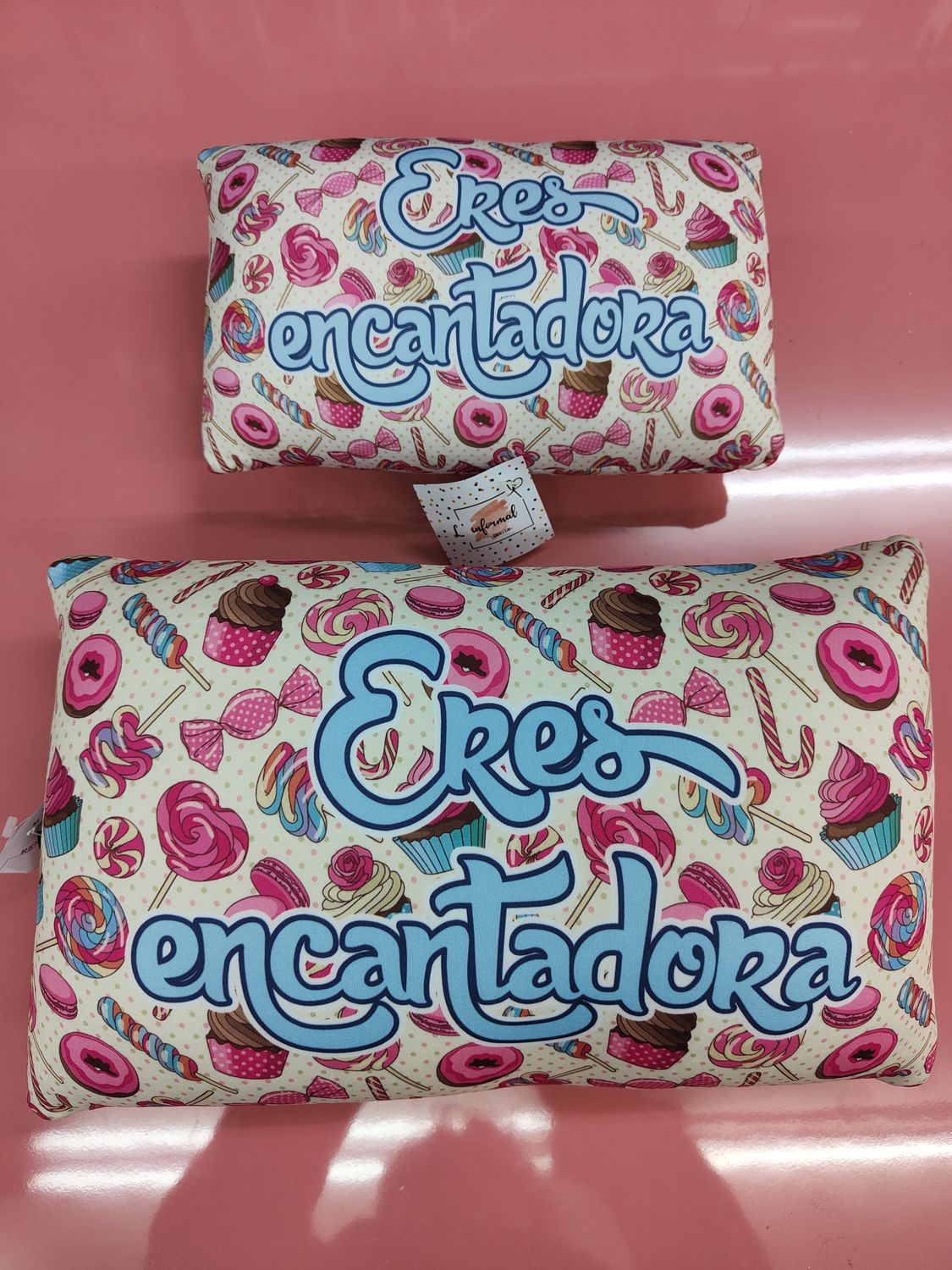 COJÍN ANTIESTRÉS ERES ENCANTADORA GRANDE ALMOHADA VIAJE 