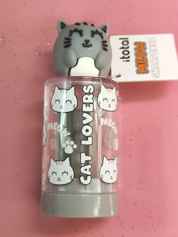 AFILALÁPICES GATO GRIS I TOTAL SHARPENER CAT MEOW 