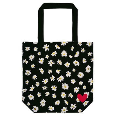 BOLSA COMPRA MARGARITAS ALGODÓN SHOPPING 