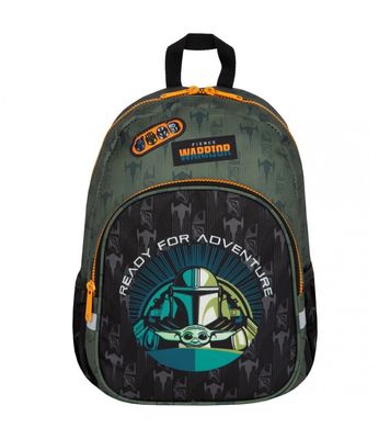 MOCHILA MANDALORIAN INFANTIL COOLPACK TOBY CON BROCHE DELANTERO STAR WARS