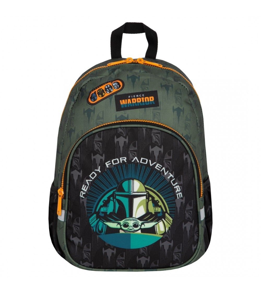 MOCHILA MANDALORIAN INFANTIL COOLPACK TOBY CON BROCHE DELANTERO STAR WARS