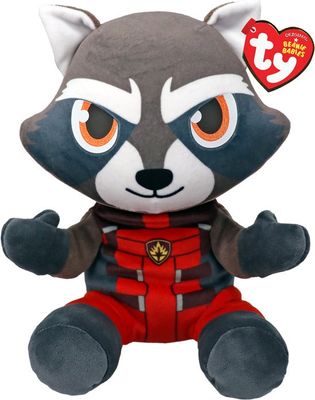 PELUCHE TY ROCKET MARVEL BEANIE BOOS 15 cm LOBO GUARDIÁN DE LA GALAXIA 