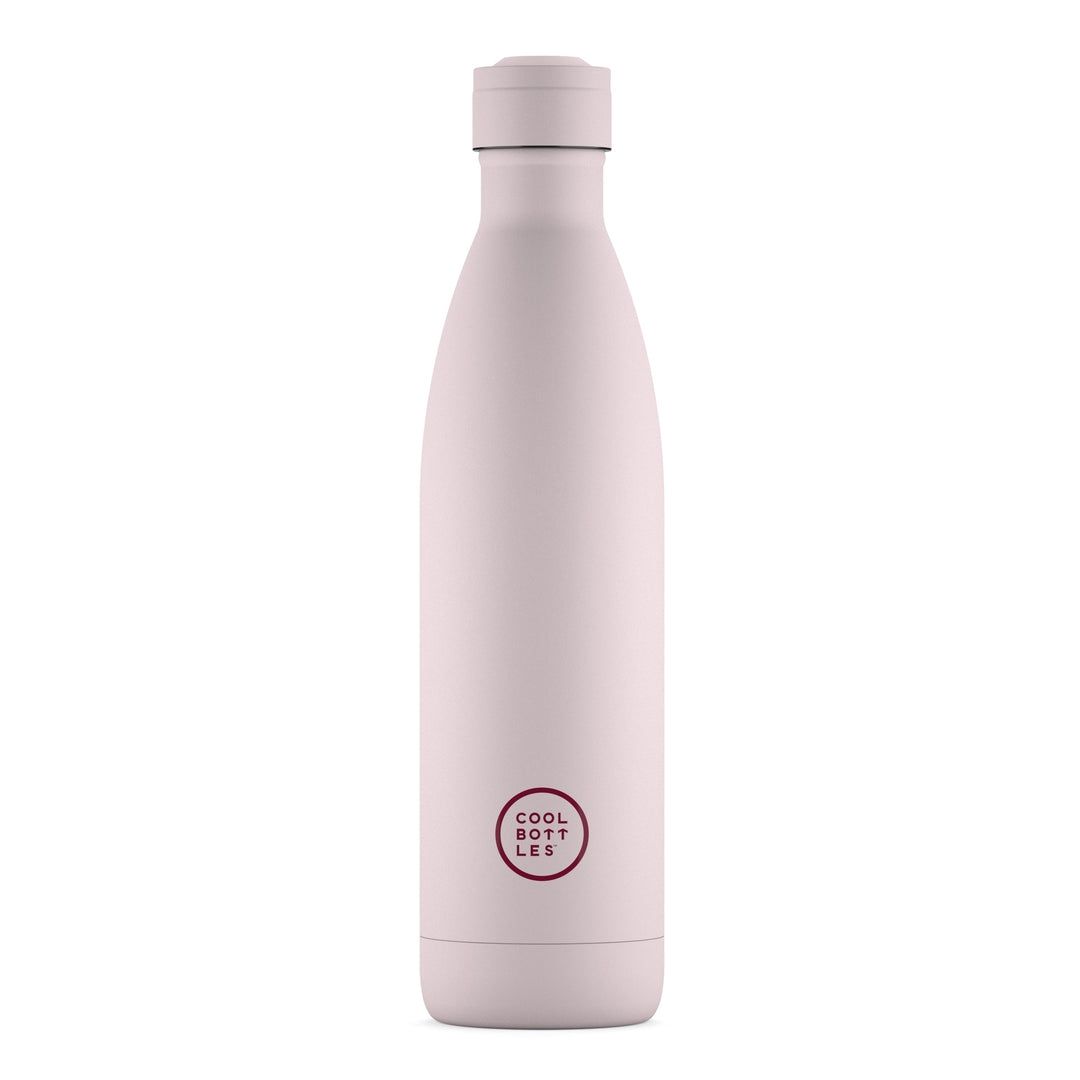BOTELLA TÉRMICA COOL BOTTLES 750 ML VIVID ROSA ACERO INOXIDABLE 36 HORAS FRÍO PASTEL PINK 