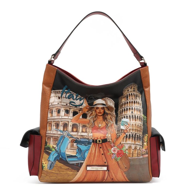 BOLSO DE MANO NICOLE LEE MARTHA TRAVELS ITALY 