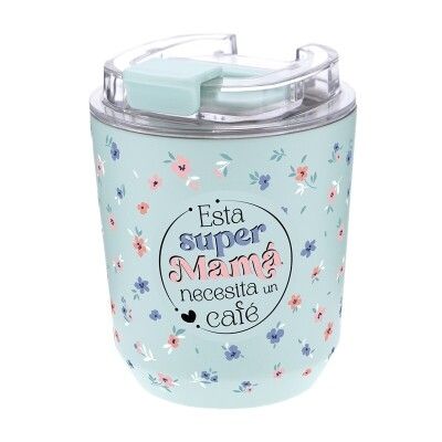 VASO TÉRMICO MAMÁ LOVELY STORY TAZA DE VIAJE DÍA DE LA MADRE 
