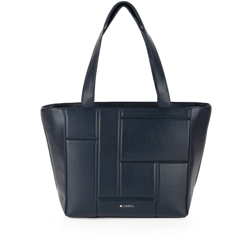 BOLSO TOTE GABOL MUJER CLOE AZUL MARINO SHOPPING 