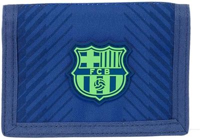 CARTERA BILLETERA JUVENIL BARÇA SAFTA Barcelona Navy Blue VELCRO PORTAMONEDAS 