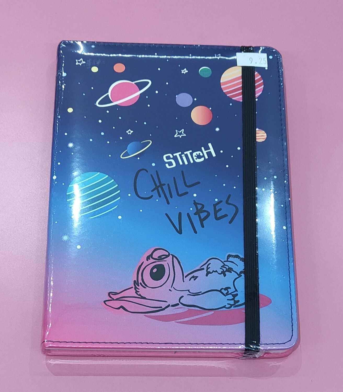 CUADERNO STITCH A5 ACOLCHADO CON CIERRE ELÁSTICO LIBRETA 