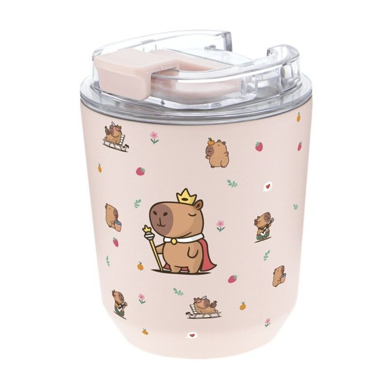 VASO TÉRMICO  CAPIBARA KING REY 280ML MUG TAZA TÉRMICA LOVELY STORY AUREA
