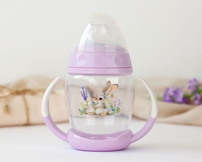 VASO APRENDIZAJE BEBÉ LAVANDA KIOKIDS taza 270 ml