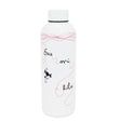 BOTELLA TÉRMICA HILO ROJO LEYENDA 500ML PEPITA VIAJERA ACERO INOXIDABLE 