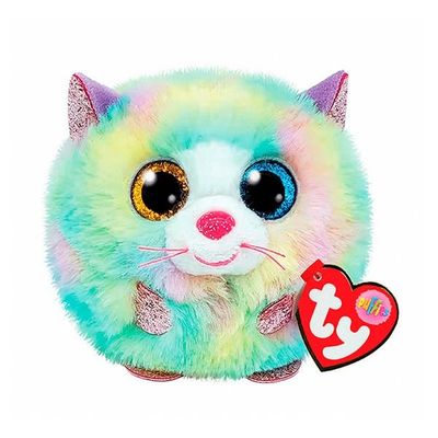PELUCHE TY PUFFIES HEATHER  CAT 10 CM