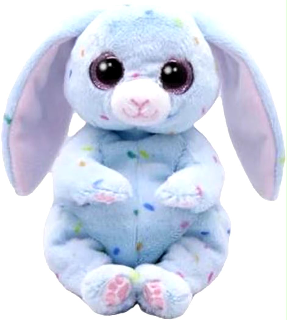 PELUCHE TY BEANIE BELLIES CONEJO AZUL SKIPPY 15 CM