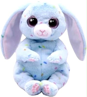 PELUCHE TY BEANIE BELLIES CONEJO AZUL SKIPPY 15 CM