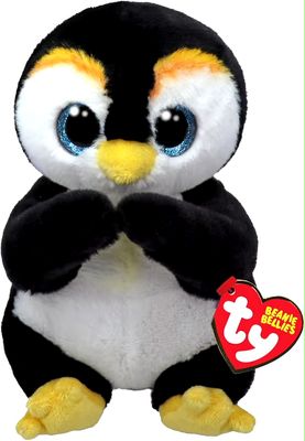PELUCHE TY BEANIE BELLIES PINGÜINO NEVE 15 CM