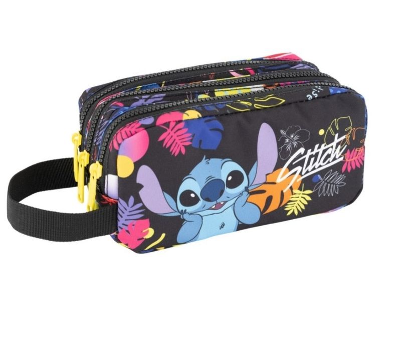 ESTUCHE PORTATODO PRIMUS TRIPLE STITCH COOLPACK DISNEY TRES CREMALLERAS nueva colección BLACK 