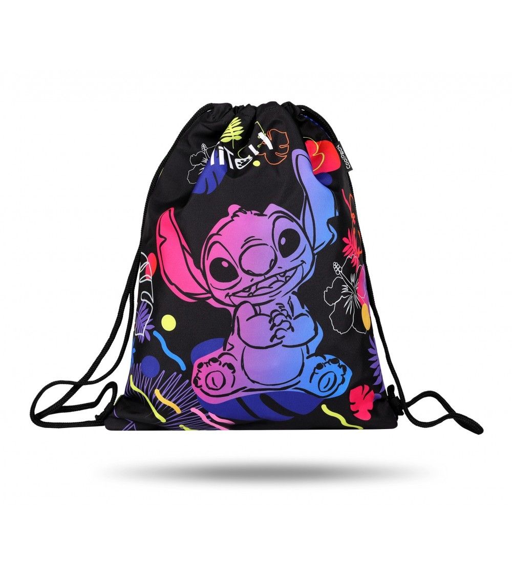 SACO GYM STITCH BLACK COOLPACK MOCHILA DE CUERDAS 