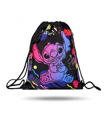 SACO GYM STITCH BLACK COOLPACK MOCHILA DE CUERDAS 