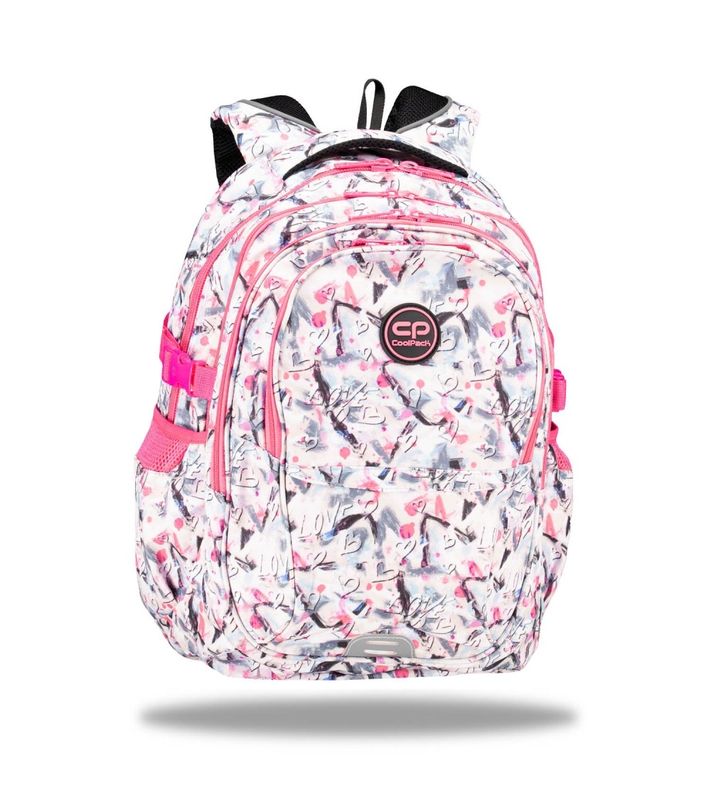 MOCHILA COOLPACK JUVENIL FACTOR HEARTS AND CRAYONS 4 CREMALLERAS muy grande reforzada 