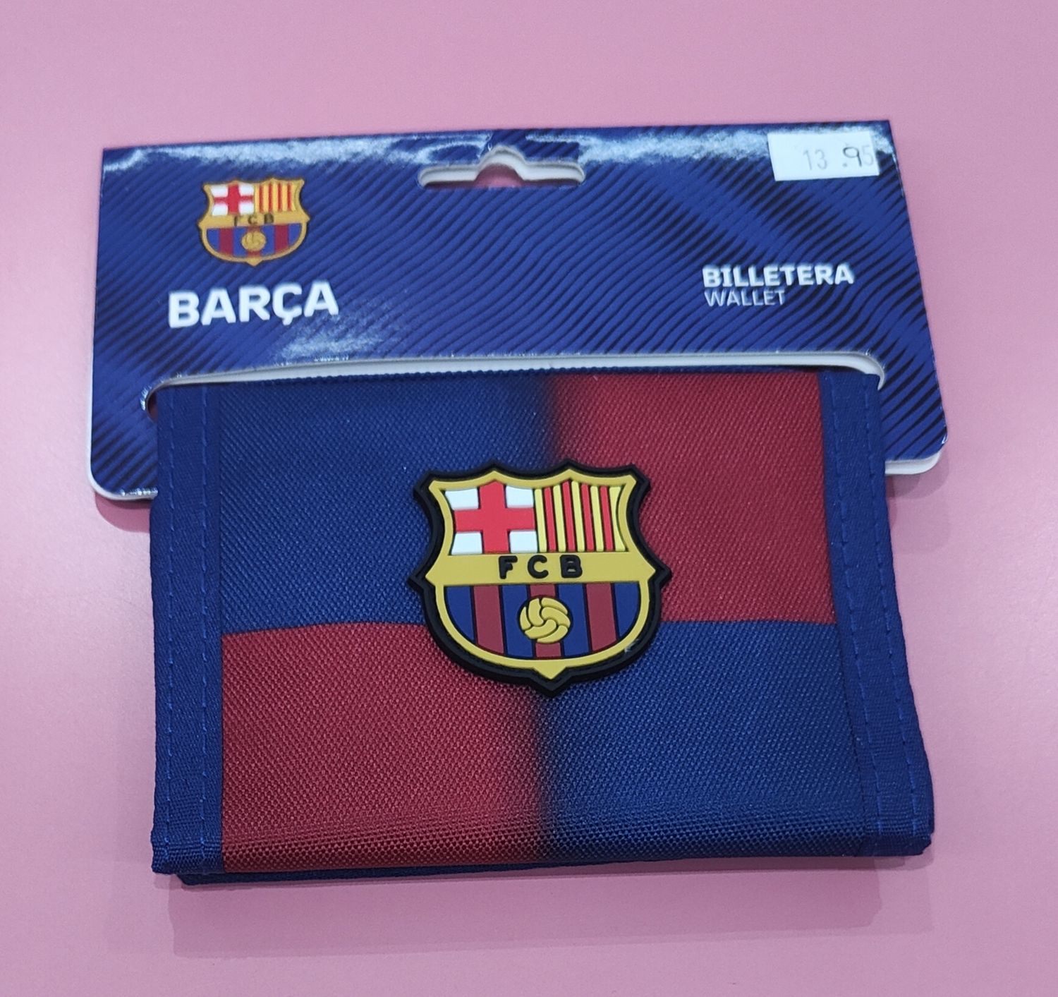CARTERA BILLETERA VELCRO BARÇA SAFTA juvenil Barcelona velcro 