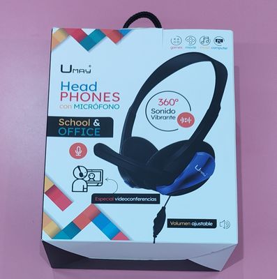 AURICULARES CON MICRÓFONO UMAY AZUL con cable 