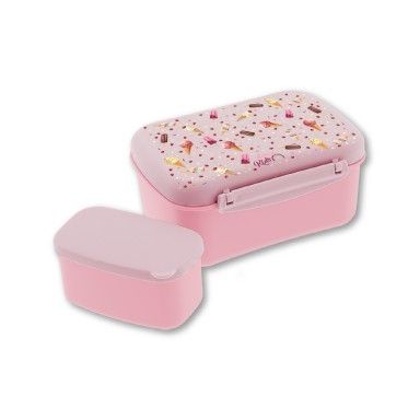 FIAMBRERA LUNCH BOX HELADOS CON TAPA REFRIGERANTE TUPPER CON CAJITA INTERIOR con enfriador 