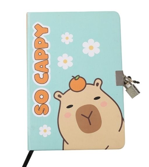 DIARIO CAPYBARA CON LLAVE I TOTAL A5 CAPIBARA 