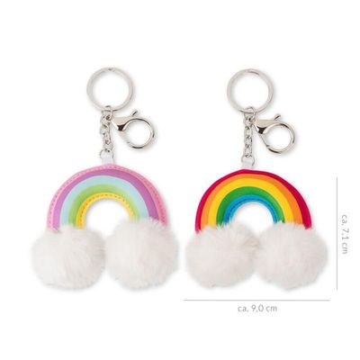 LLAVERO ARCOIRIS PELUCHE 
