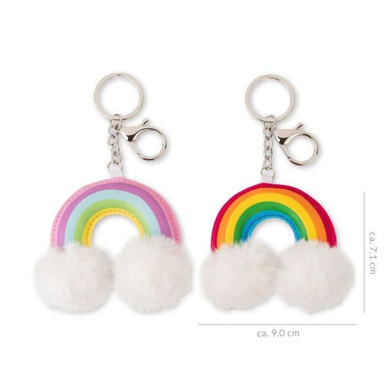 LLAVERO ARCOIRIS PELUCHE 