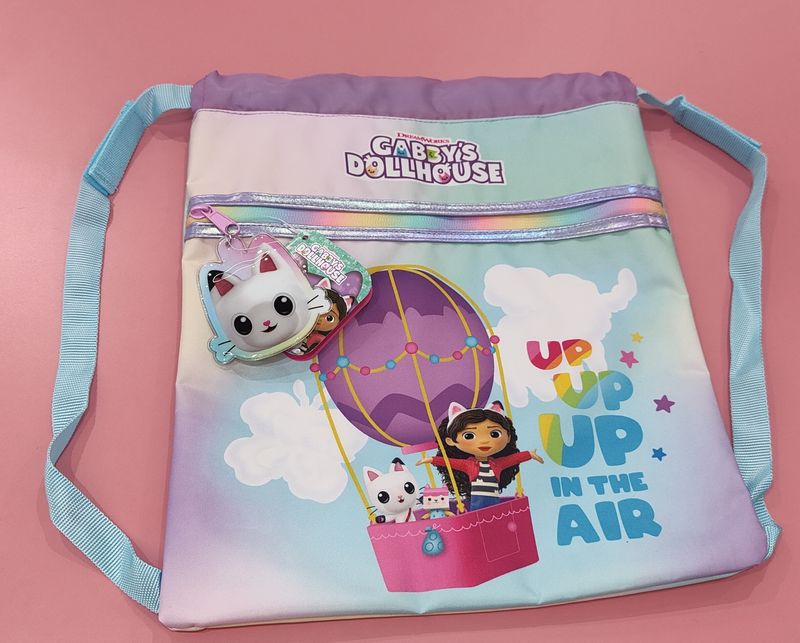 BOLSA MERIENDA GABBY'S DOLLHOUSE MOCHILA GUARDERÍA 