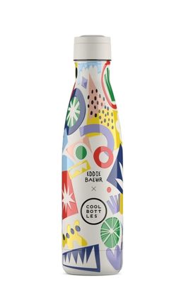 BOTELLA TÉRMICA COOL BOTTLES 500 ML EDDIE BAEHR - ELECTRIC GARDEN ACERO INOXIDABLE 