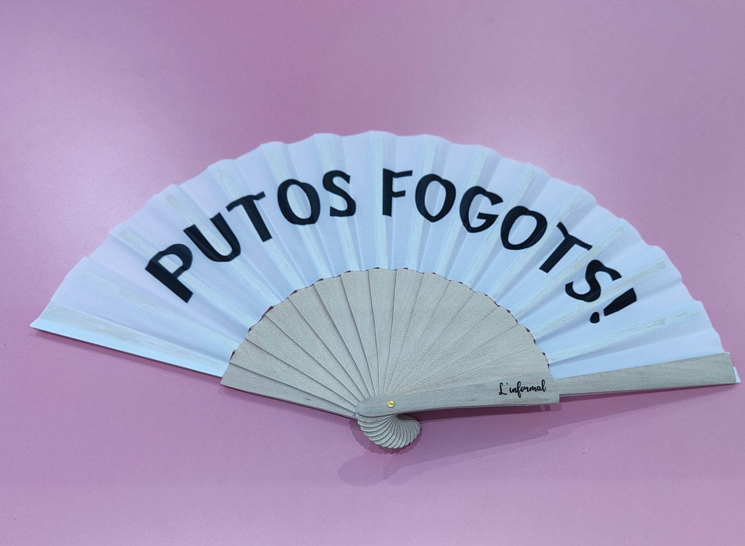 ABANICO VENTALL PUTOS FOGOTS blanco 