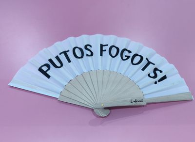 ABANICO VENTALL PUTOS FOGOTS blanco 