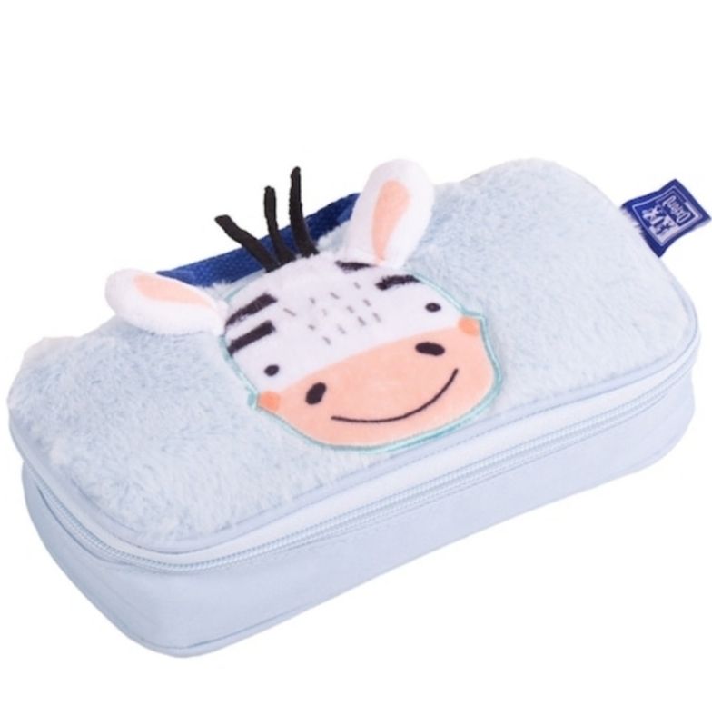 ESTUCHE INFANTIL PELUCHE CEBRA OXFORD ANIMAL BESTIES ZEBRA 