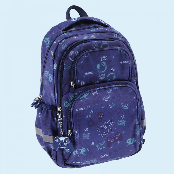REBAJAS OUTLET MOCHILA JUVENIL GAMERS CON BROCHE DELANTERO LOVELY STORY PLAY GAME 