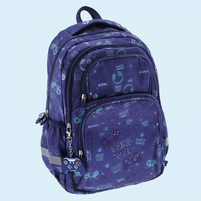 REBAJAS OUTLET MOCHILA JUVENIL GAMERS CON BROCHE DELANTERO LOVELY STORY PLAY GAME 