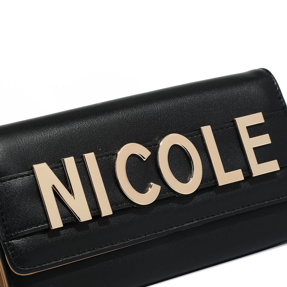 BILLETERO MUJER NICOLE LEE  CALISTA NEGRO BILLETERO PLANO con tapa  BILLETERO MUJER NICOLE LEE  CALISTA NEGRO BILLETERO PLANO con tapa